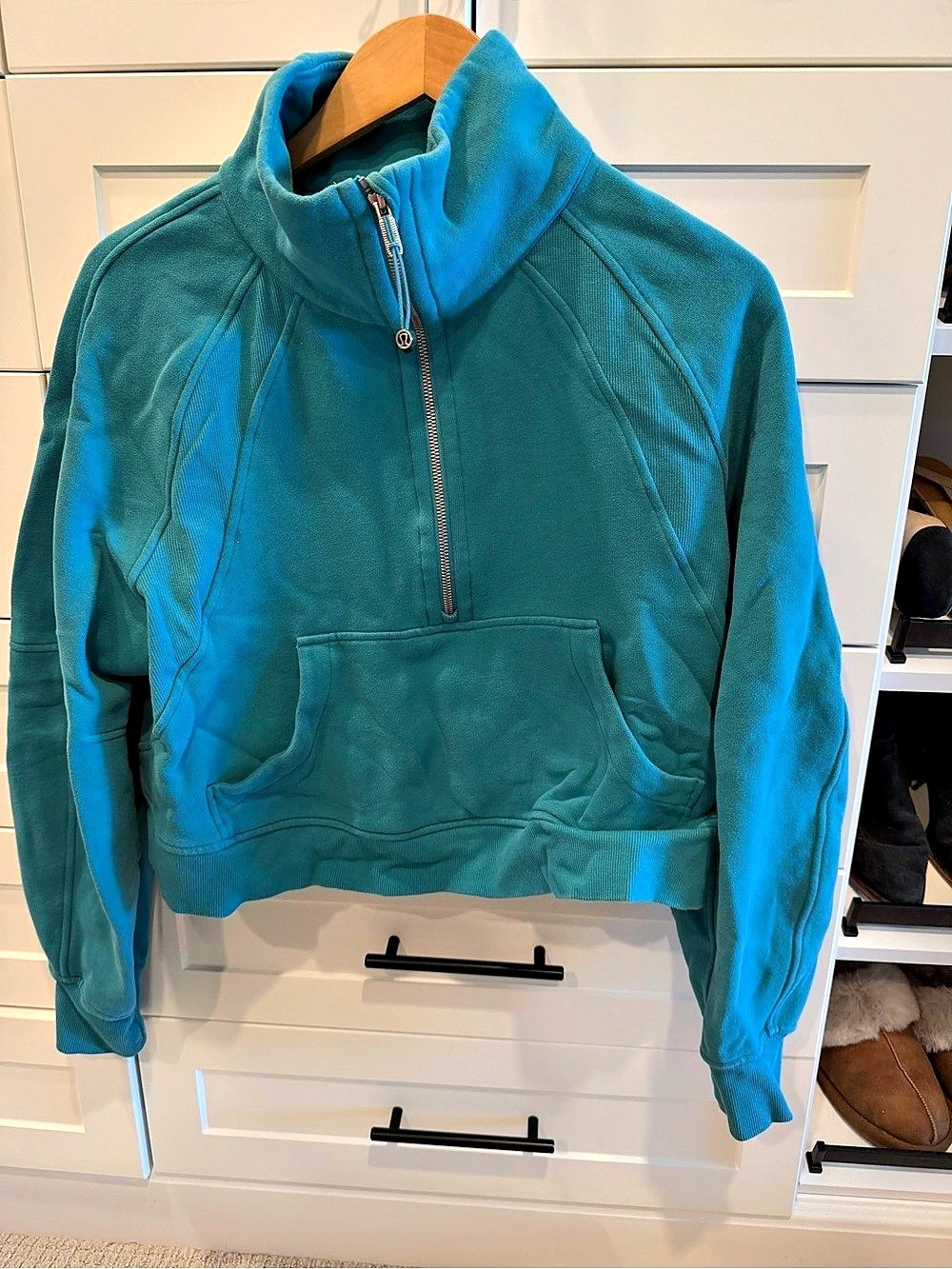 Lululemon Scuba Oversized Half-Zip Hoodie Blue